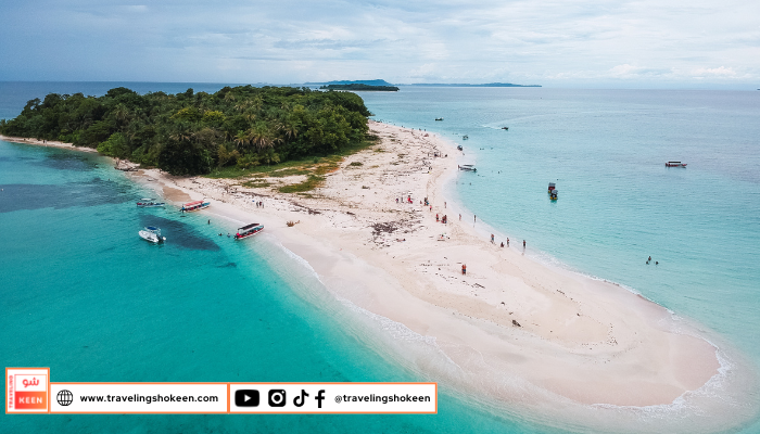 White Beach in Boracay Philippines with clear water and white sand during Christmas season
