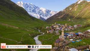 North Pakistan mountains and lakes scenic view